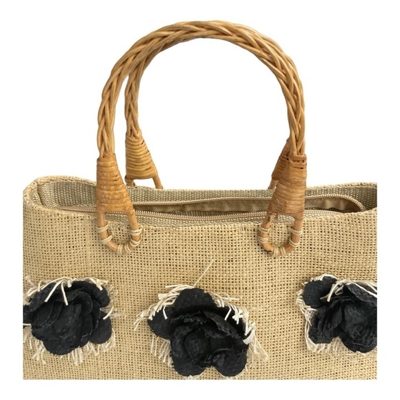 Vintage Jute Small Tote Bag 100% Jute Purse from India Pocketbook. - Picture 8 of 10